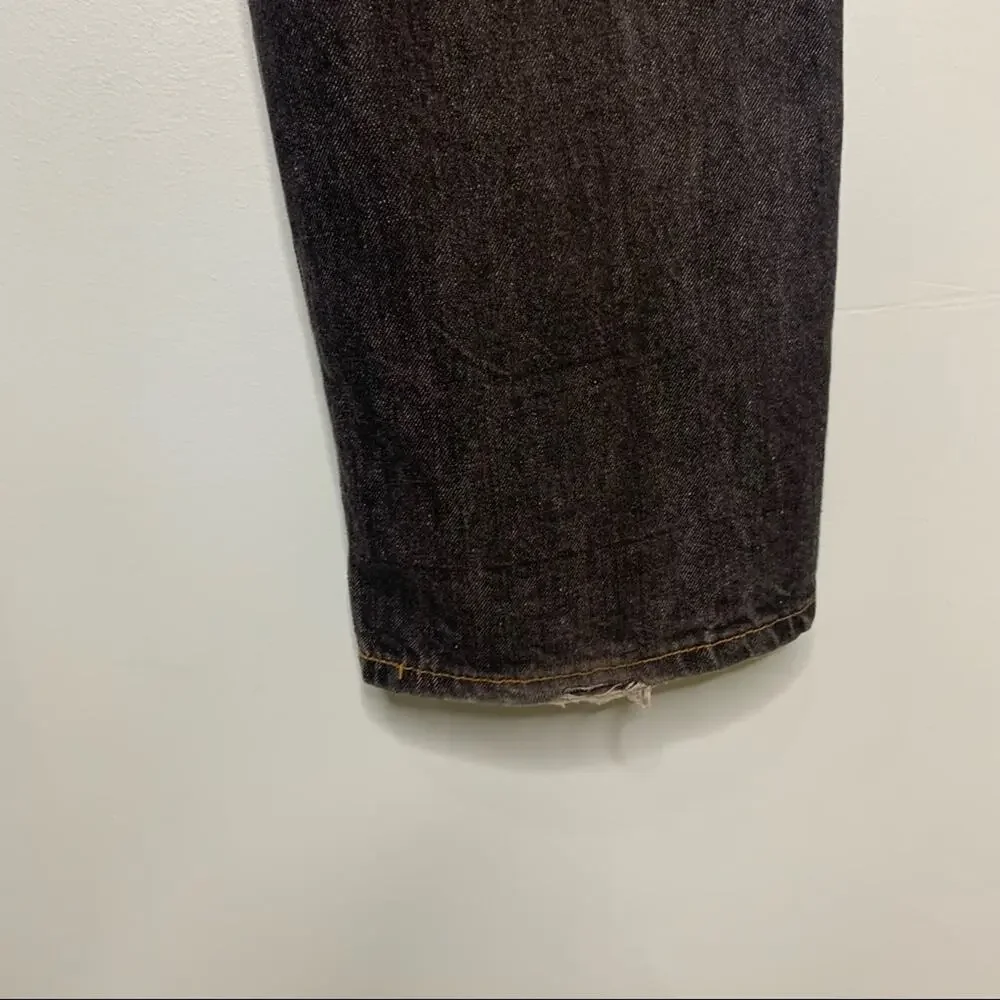 Members Properly Mens Black Straight Leg Jeans 40x32
